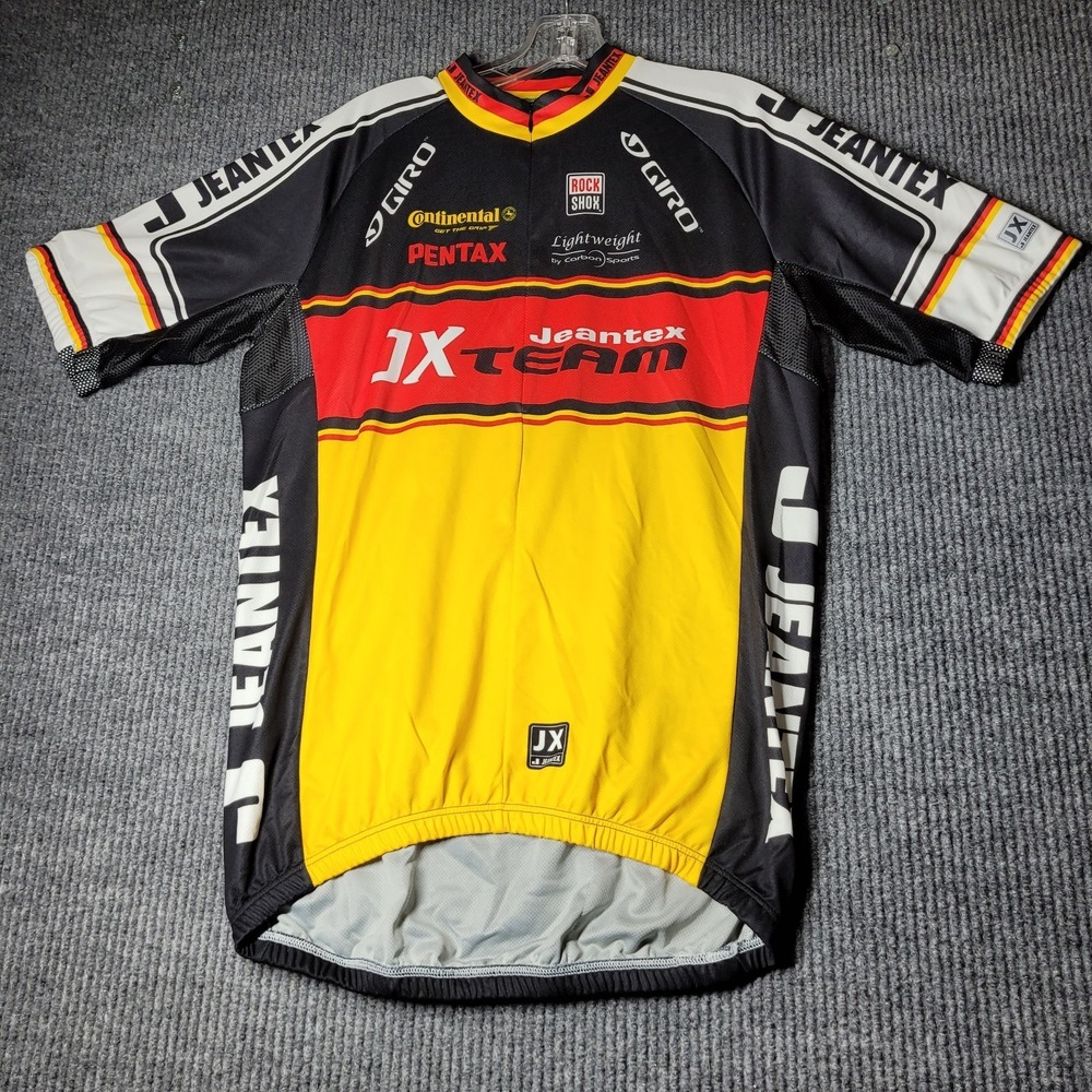 JEANTEX! Cycling Bike Jersey Shirt Size XL Vented JX Pentax Continental